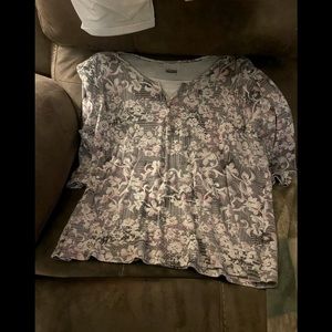 Flowered print top
